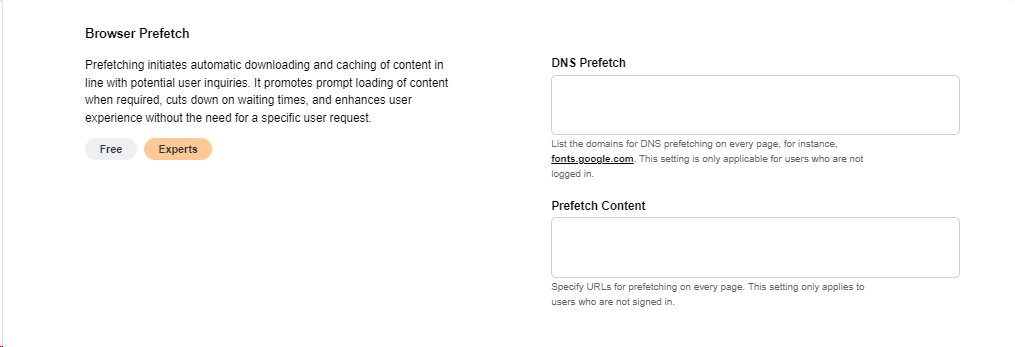 Browser prefetch in URLsLab