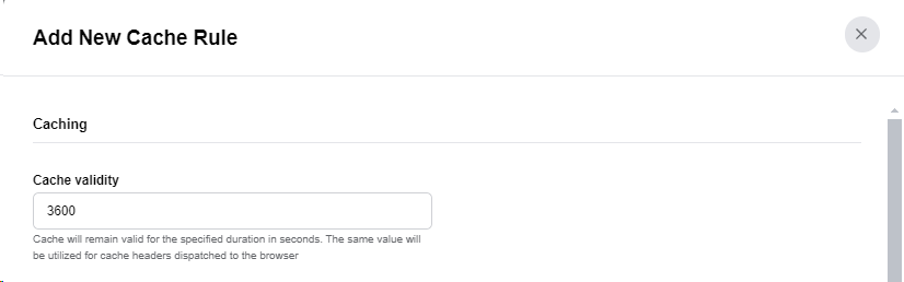 Configuring cache validity in URLsLab