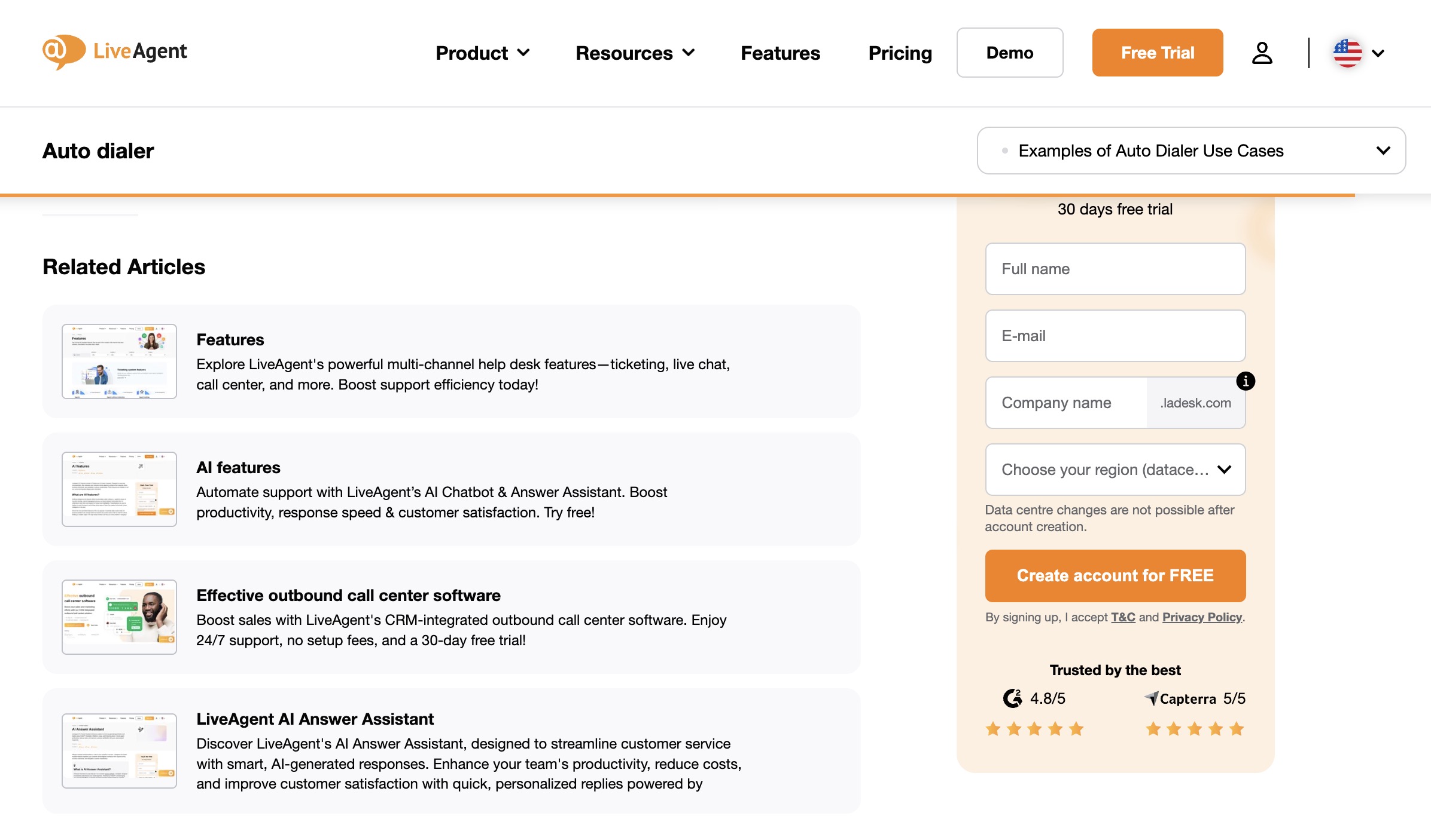 A screenshot of related articles in WordPress page